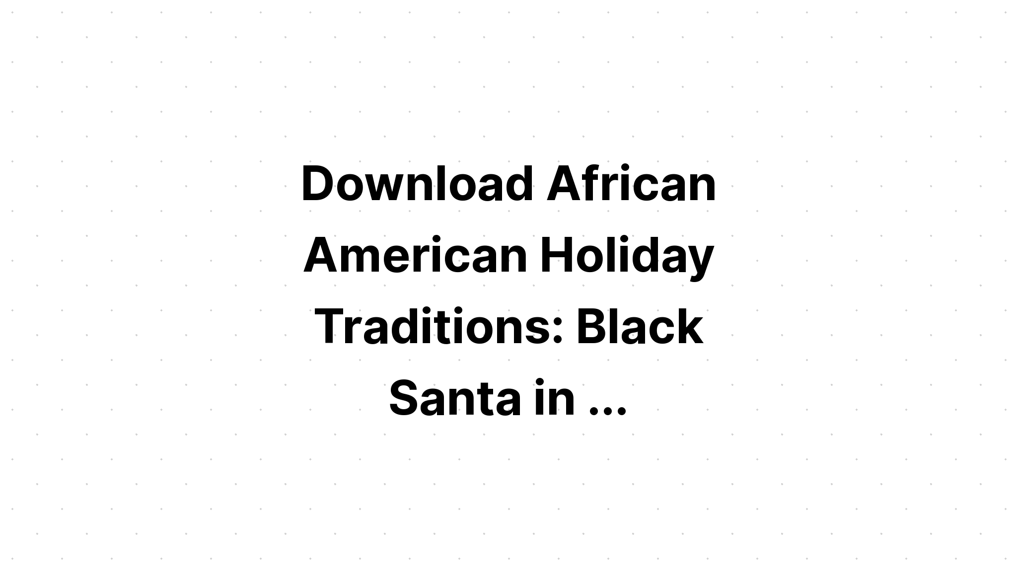 Download Christmas Black Woman Afro Santa Scene SVG File